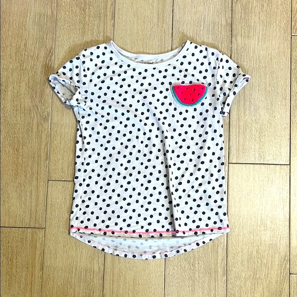 Cat & Jack Other - Cat & Jack Girls Watermelon Polk-a-Dot Pattern Short Sleeve Tee for Summer Sz L